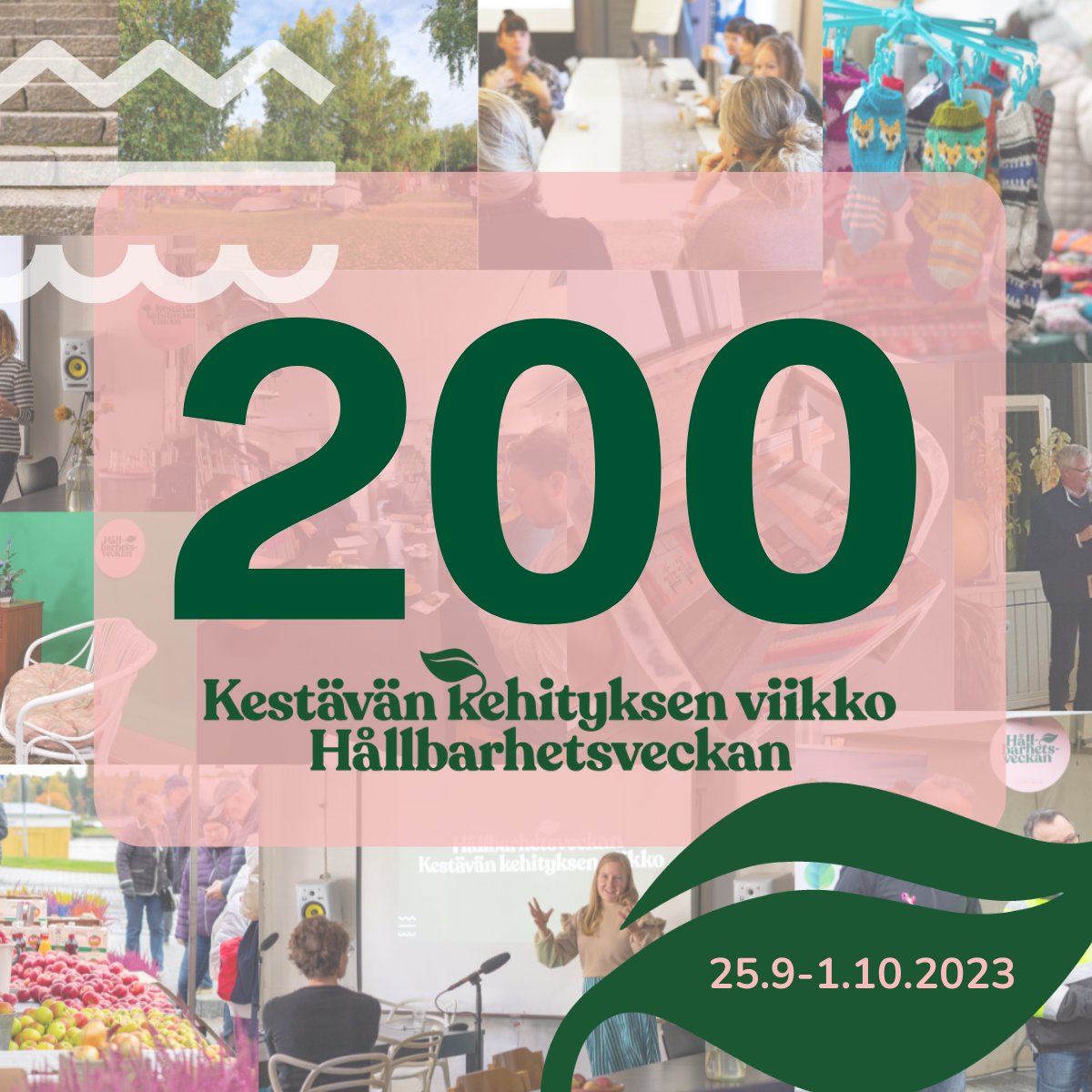Kestävän kehityksen viikolla yli 200 tapahtumaa eri puolilla maata, ja tapahtumamäärään nähden onkin runsaasti eri tapoja tuoda esille ja luoda keskustelua maaseudun kestävästä kehityksestä.
Osallistu keskusteluun, vieraile tapahtumissa kestavankehityksenviikko.fi/ohjelma/