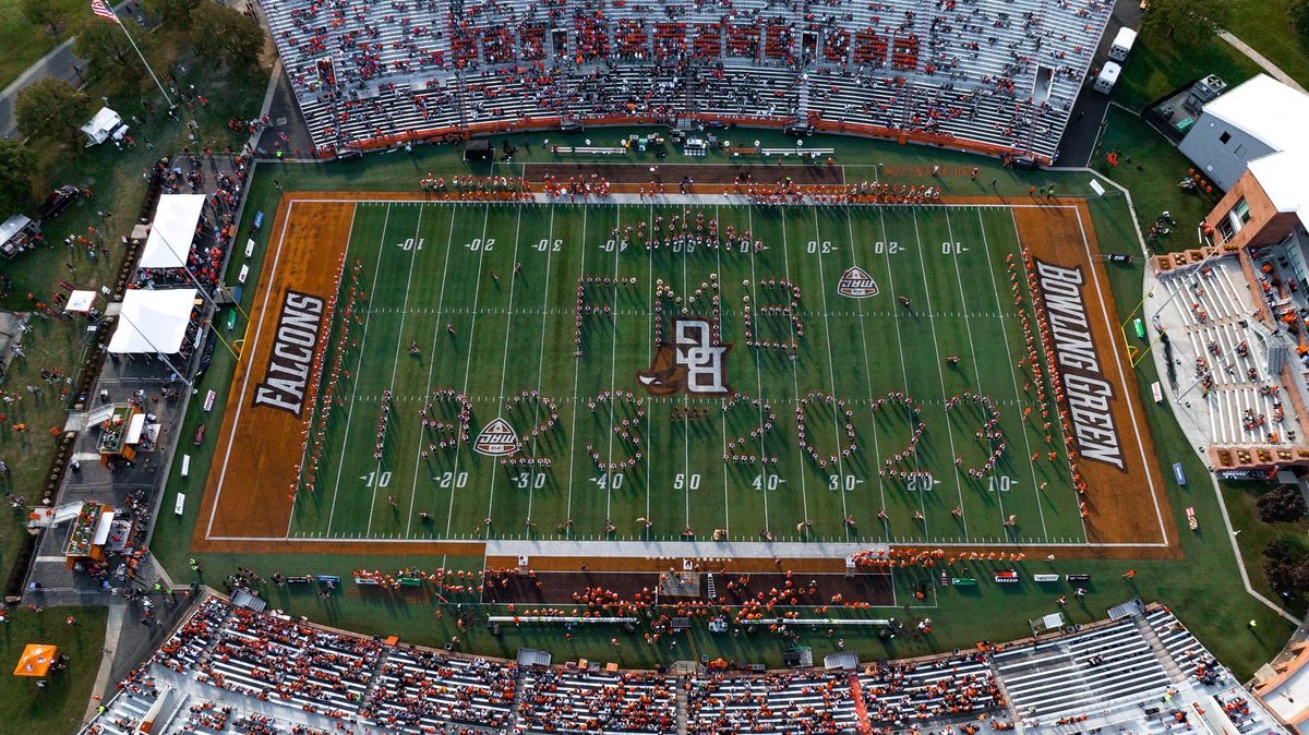BGSUFMB10's tweet photo. Thank you to all Falcon Nation for your support to our Centennial!! We cannot wait to see what happens next!! Ay Ziggy Zoomba!! 🧡🤎 https://t.co/PqaRfbRU8a