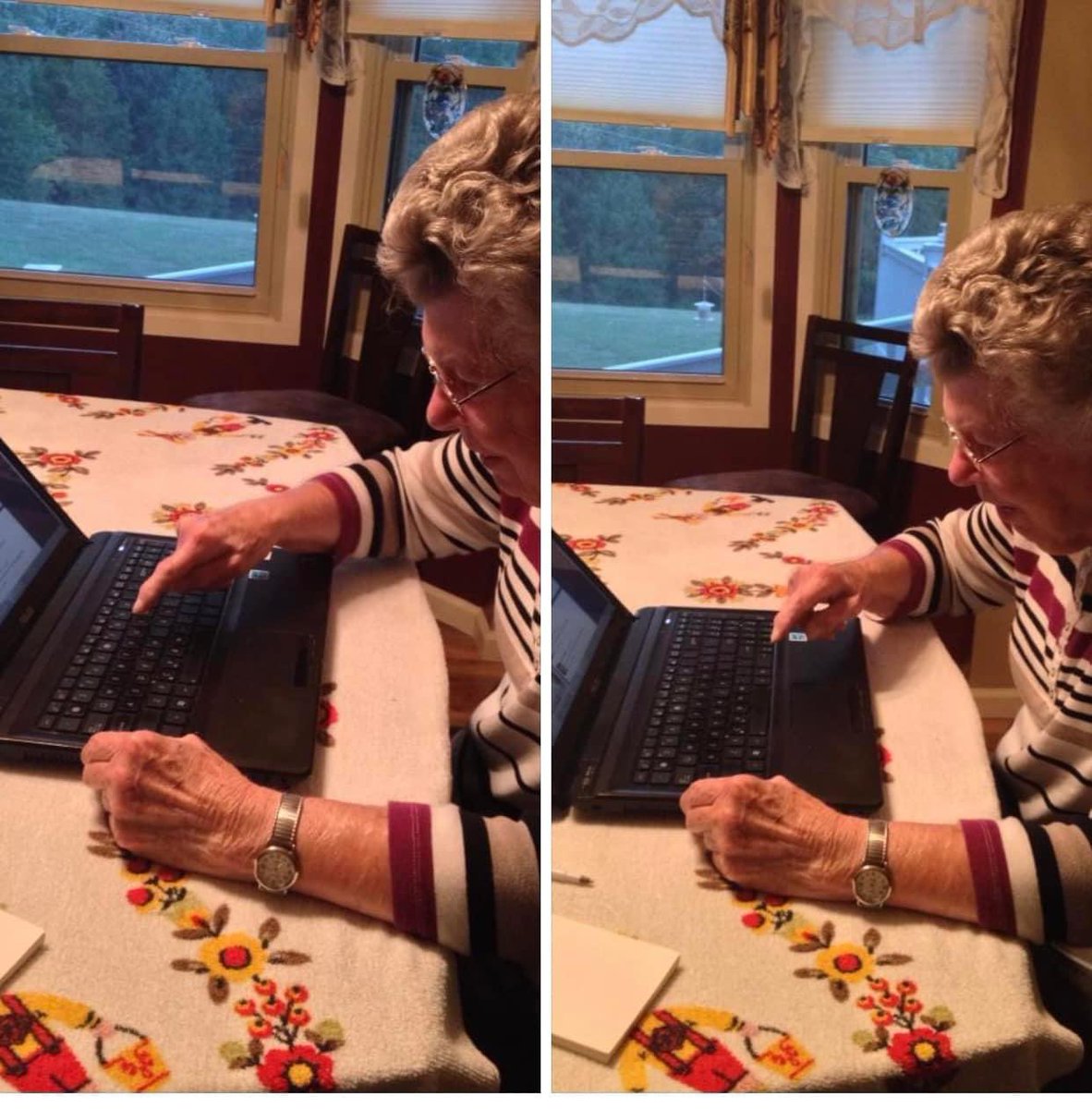 auntkee79's tweet photo. @psychicmediumje @N0toriousKat I will always share this moment from 2013, when grandma tweeted for the first time :) a memory and picture that will always make me smile!!! 😁 https://t.co/2kiiK647GL