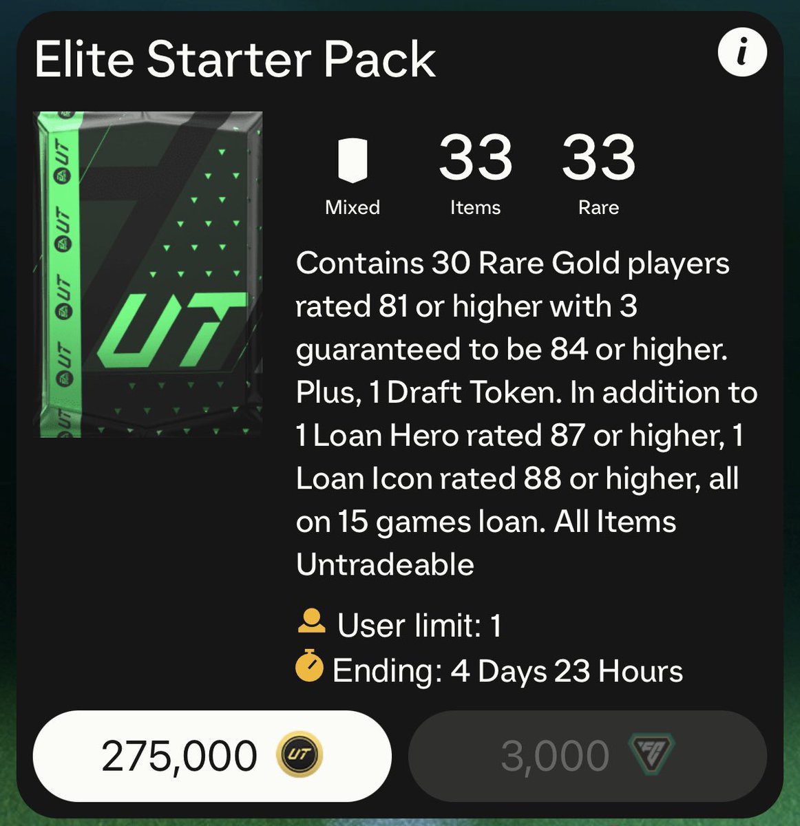 I’ll give some people who like this tweet the FC Points to open the 275k pack!

Make sure you’re following so I can DM ✅