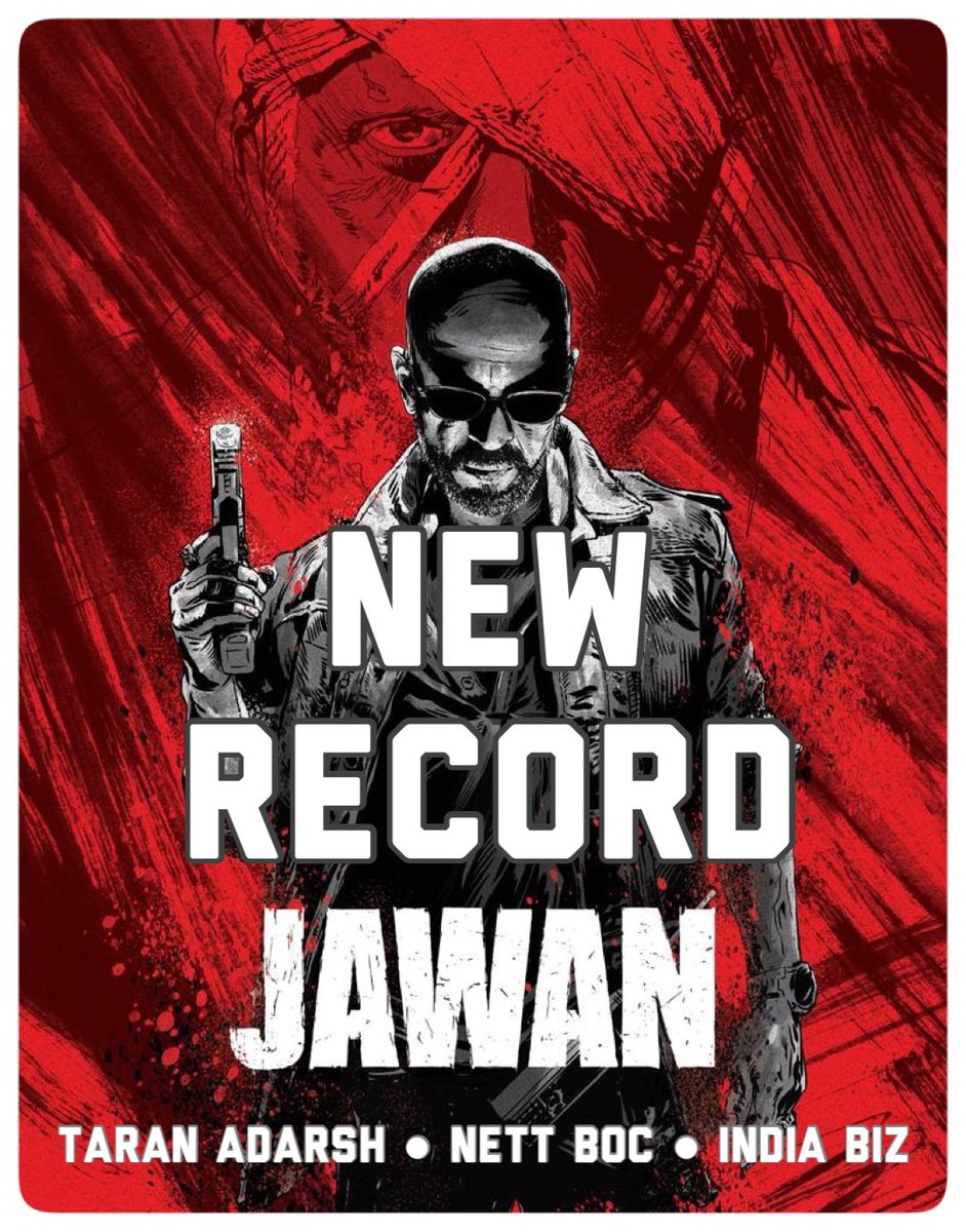 Kuldeep68837181's tweet photo. NEW RECORD ALERT… ‘JAWAN’ FASTEST TO ENTER ₹ 500 CR CLUB…
⭐️ #Jawan: Day 18 [today; Sun]
⭐️ #Gadar2: Day 24
⭐️ #Pathaan: Day 28
⭐️ #Baahubali2 #Hindi: Day 34
#India biz. Nett BOC. #Hindi version only.
@tkb01__
@urmiiiiiiiii 
@Anjli84
@pk_Rajasthnai @HBPrar @KavitaYada54802 https://t.co/HvFSLOX5Nc