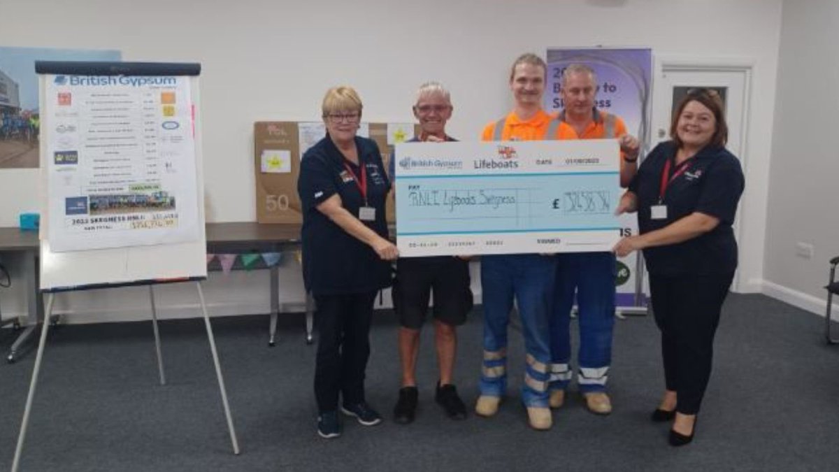 📰 News Alert 📰

£32,458 raised by British Gypsum cyclists in August 2023 for RNLI Skegness

Read the full story 👇
rnli.org/news-and-media…