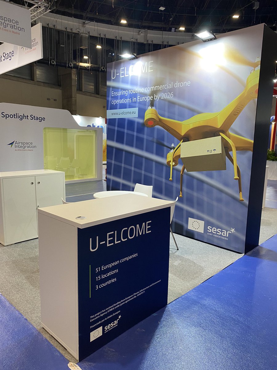 U-ELCOME DSD Project (@u_elcome) on Twitter photo We are ready at <a href="/IFEMA/">IFEMA MADRID</a>!Tomorrow, we are starting at <a href="/AirspaceWeek/">Airspace Integration Week Madrid</a> at the Spotlight Stage programme at 10.30 AM talking about #UELCOME project. <a href="/cinea_eu/">CINEA 🇪🇺</a> <a href="/SESAR_JU/">SESAR JU🇪🇺✈️</a> <a href="/eurocontrol/">EUROCONTROL</a> We are ready at <a href="/IFEMA/">IFEMA MADRID</a>!Tomorrow, we are starting at <a href="/AirspaceWeek/">Airspace Integration Week Madrid</a> at the Spotlight Stage programme at 10.30 AM talking about #UELCOME project. <a href="/cinea_eu/">CINEA 🇪🇺</a> <a href="/SESAR_JU/">SESAR JU🇪🇺✈️</a> <a href="/eurocontrol/">EUROCONTROL</a>
