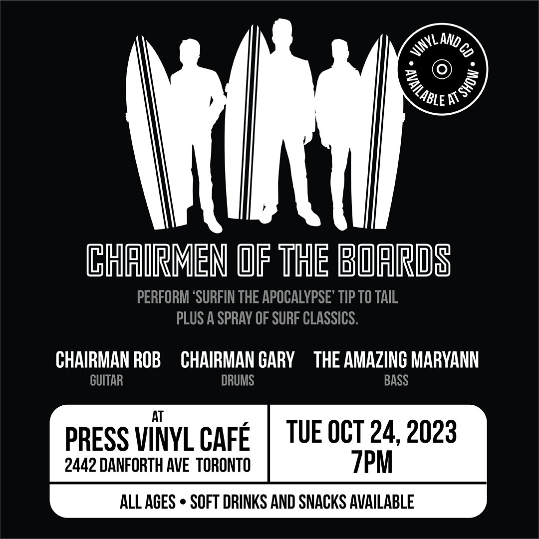 OfChairmen's tweet photo. Bring the young 'uns!  Get 'em surfin! And checkin' out vinyl! https://t.co/nDnPl77X3l