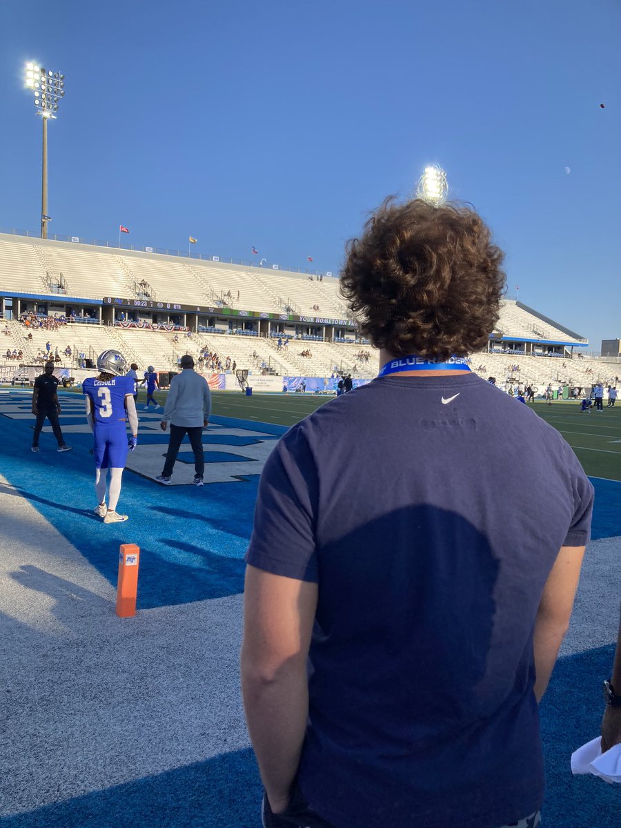 Had a great time at <a href="/MT_FB/">Middle Tennessee Football</a> ! Amazing environment and the blue raiders play with lots of passion. <a href="/CoachMikePolly/">Mike Polly</a> <a href="/MTFB_Recruiting/">Middle Tennessee Football Recruiting</a> <a href="/TheViewRecruits/">Creekview Football Recruiting</a> <a href="/CoachWilliams22/">Trevor Williams</a> <a href="/RecruitGeorgia/">Recruit Georgia</a> <a href="/NwGaFootball/">NwGa Football</a>