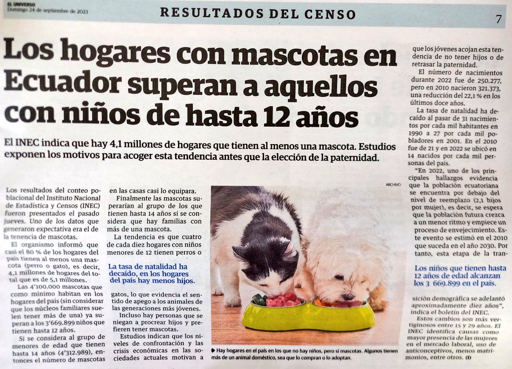 La #Constitución #COIP #COAM #Ordenenzas #Jurisprudencia de @CorteConstEcu ya reconocen sus derechos de forma aislada. Los animales no humanos (sintientes) necesitan una legislación propia, tarea pendiente de la nueva @AsambleaEcuador✍ Al menos de algo ayudó el #CensoEcuador2022