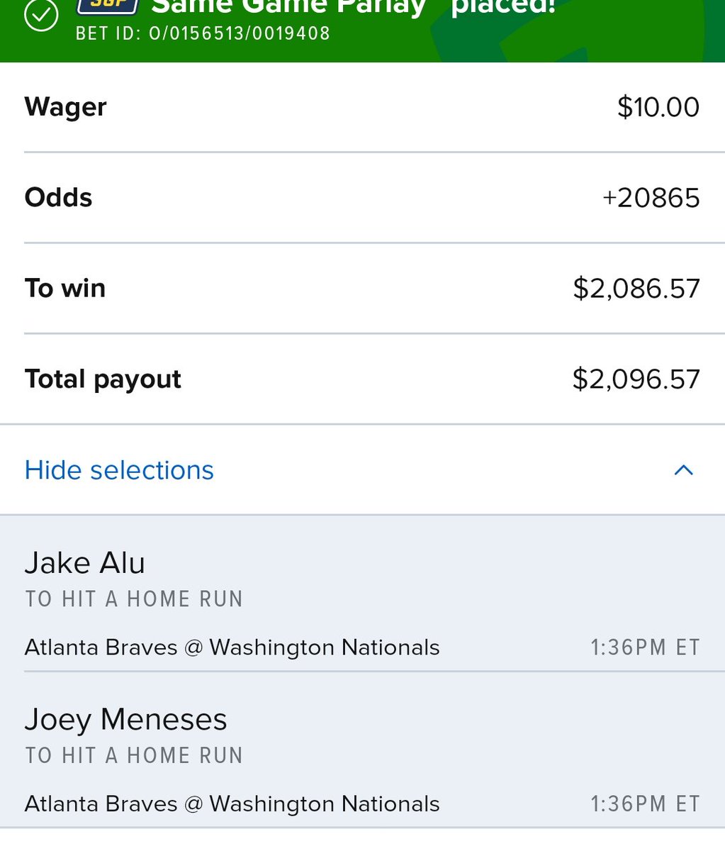 DPassner's tweet photo. Last min #passnerbomb alu meneses HR +20800 vs 8500 on #b365 https://t.co/1j14hVRDEX