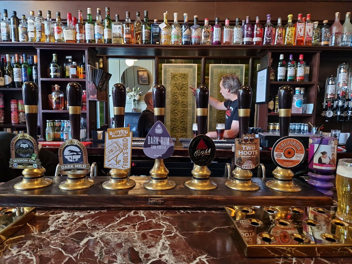 The cask offer yesterday at the Swan and Railway Hotel <a href="/AndWigan/">Swan And Railway Hotel Wigan</a> 
A bit late posting, but the offer will be just as good this evening with Bass always a highlight. If you've not been for a while, a visit to this beautifully refurbished historic pub is a must 
#wiganbeerweek2023