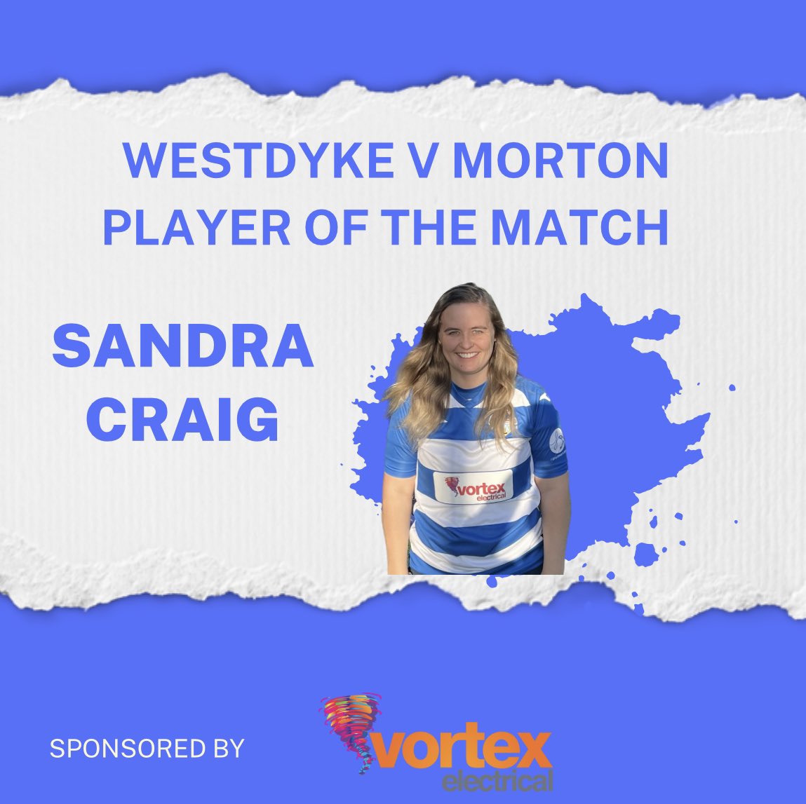 MortonFCWomen's tweet photo. An easy decision - 2 goals and an all round excellent performance 

Well done Sandra https://t.co/ioPIBCxGSI
