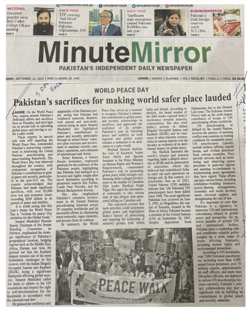 SaeedAliApp's tweet photo. My published article titled: PM’s UNGA Speech Reversed India’s Diplomatic Gains Manifold: Analyst https://t.co/uKgBzZEdod