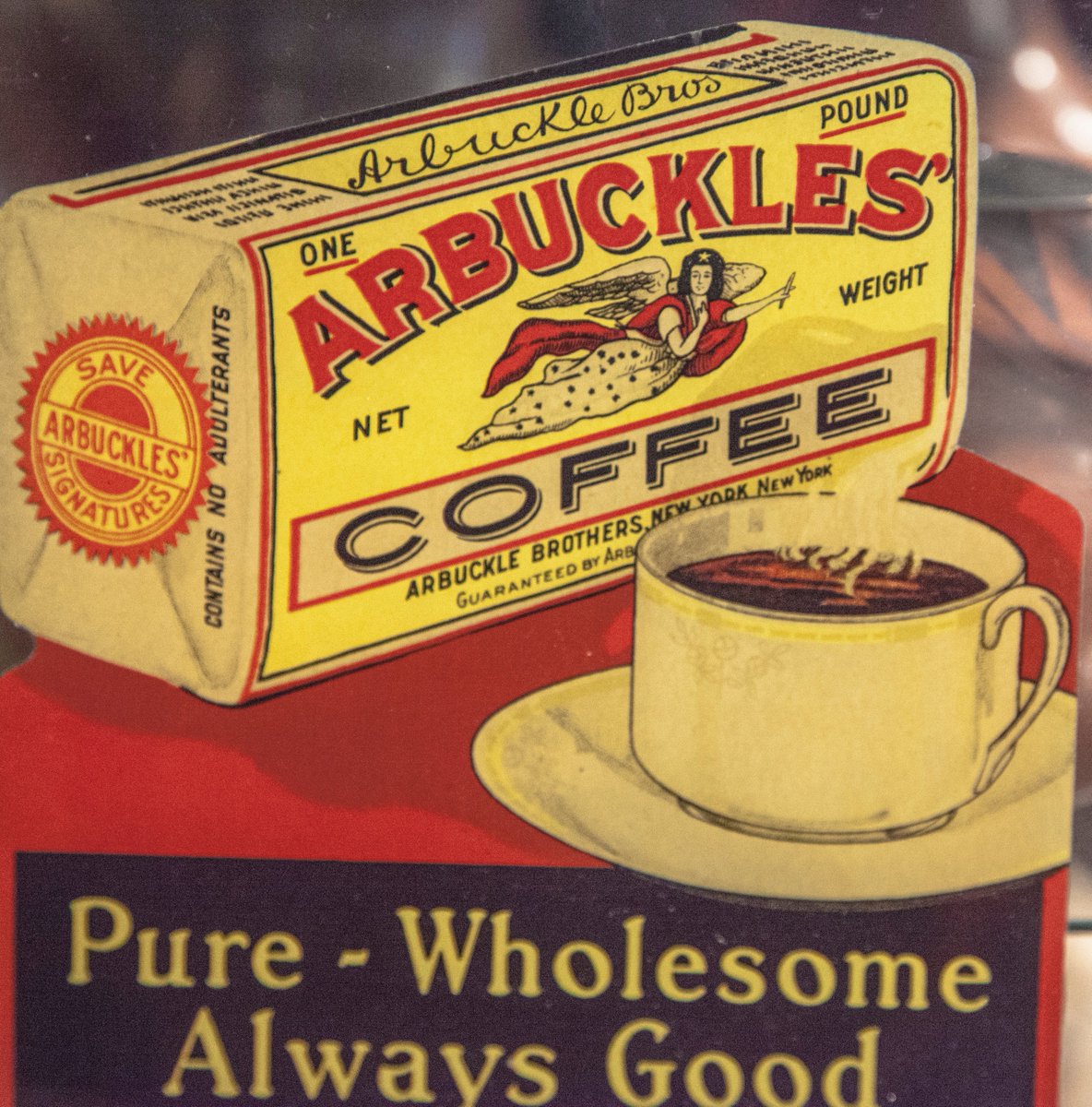 The Arcane Texas Fact of the Day: Arbuckle's coffee was the coffee of choice for cowboys along the various cattle trails that lead north out of Texas, but why? Well, the cook's coffee kept the cowboys going day and night. 'Arbuckle Brothers,' originated the idea of shipping…