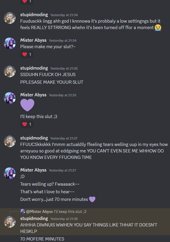 abyss_mister's tweet photo. This dear little toy gave me a Lovense link to play with! She gave this link the full 99 minutes of control to make this session open end... too bad I plan on using the 99 minutes to the fullest!

This session went 2,5 hours...she came hands free just from the permission 💜☕️ https://t.co/bqFh7zytWc