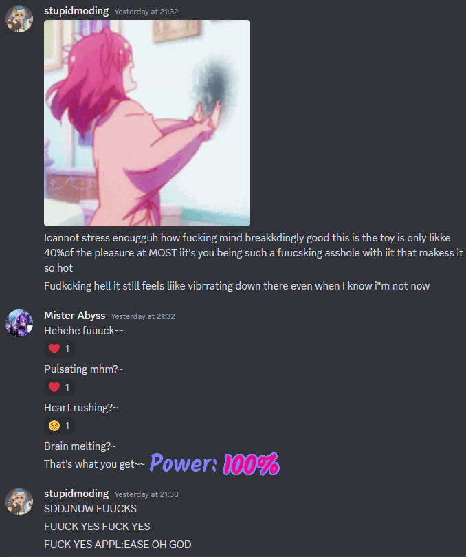 abyss_mister's tweet photo. This dear little toy gave me a Lovense link to play with! She gave this link the full 99 minutes of control to make this session open end... too bad I plan on using the 99 minutes to the fullest!

This session went 2,5 hours...she came hands free just from the permission 💜☕️ https://t.co/bqFh7zytWc