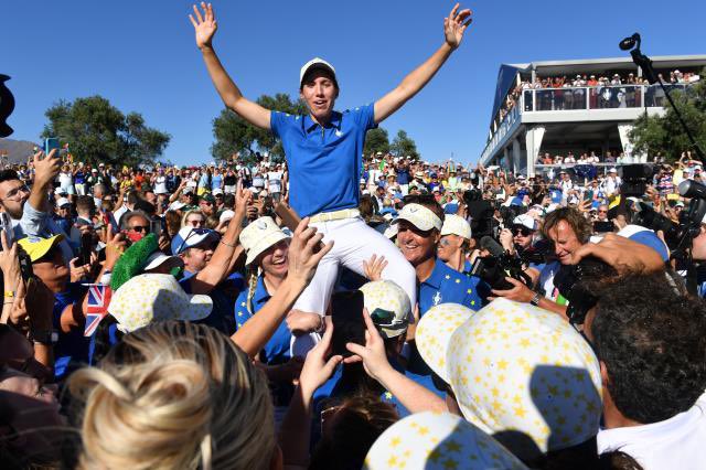 Enhorabuena <a href="/carlotagolf/">carlota ciganda</a> por tu aportación decisiva en <a href="/TheSolheimCup/">The Solheim Cup</a> !!! 👏👏👏 
Muy orgullosos de de ti y del resto de pupil@s de <a href="/forenex/">Forenex</a> #ForenexGolf que siguen dejando huella y disfrutando de nuestro querido deporte ⛳️
