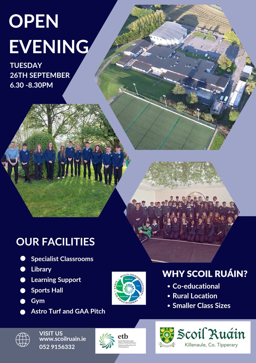 Scoil Ruáin (@scoilruain) on Twitter photo Check out our weekly schedule to see all the events of the week. In particular we are very excited to host our Open Evening Tuesday from 6.30pm. All are welcome. #excellenceineducation <a href="/TipperaryETB/">Tipperary Education and Training Board</a> Check out our weekly schedule to see all the events of the week. In particular we are very excited to host our Open Evening Tuesday from 6.30pm. All are welcome. #excellenceineducation <a href="/TipperaryETB/">Tipperary Education and Training Board</a>