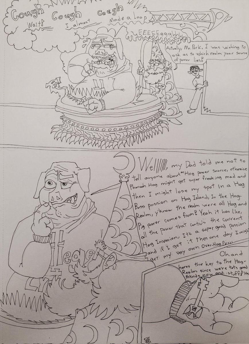 Mrwizeerd's tweet image. Ballzack&apos;s chronicle&apos;s: The Hog Saga (pages 1-4)