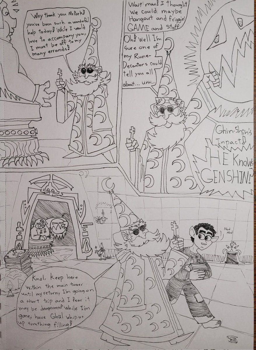 Mrwizeerd's tweet image. Ballzack&apos;s chronicle&apos;s: The Hog Saga (pages 1-4)