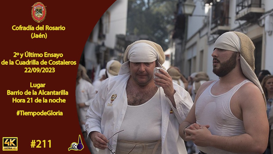 Estreno el vídeo del Segundo y Último Ensayo de la Cuadrilla de Costaleros de la Virgen del Rosario a las 21 horas  <a href="/Rosario_Jaen/">Hdad Rosario Jaén</a> 

📽️ Dani Carrasco

youtu.be/Jy2hZuvnjwU?si…