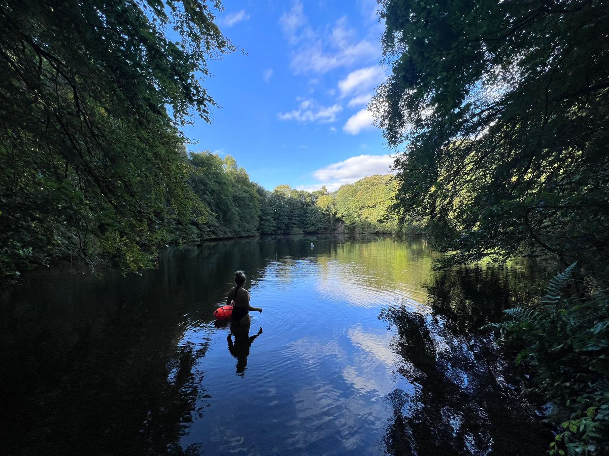 The River Severn was unsafe for swimming in Ironbridge and Shrewsbury today - World River Day, due to sewage pollution. Full of gratitude for beautiful Simpsons - salve for the soul 🏊‍♀️
#shropshirebathingwaters 
#saveourrivers 
#upsewagecreek