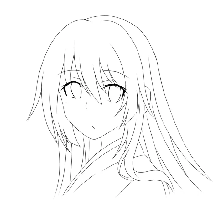頭の艤装描こうとして、作業止まってしまった 
