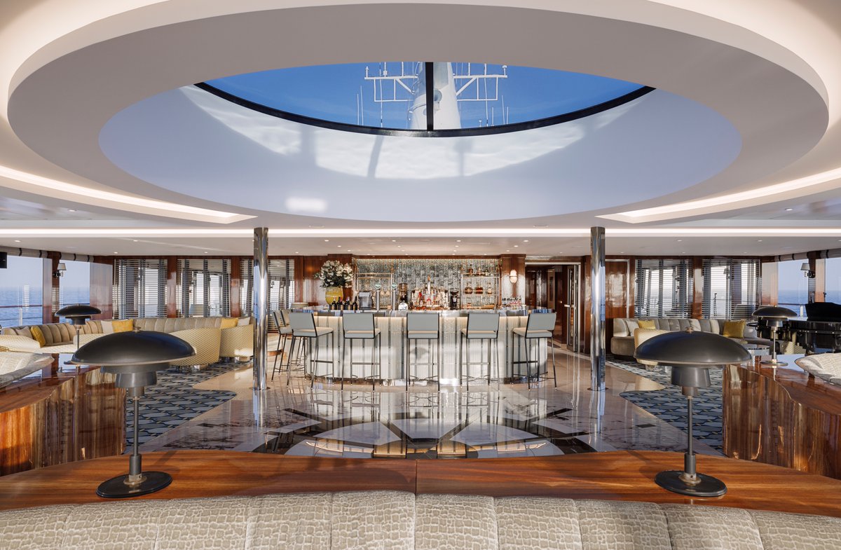 Step into a world of wonder with our Dome Lounge, offering unparalleled 270-degree views that bring destinations to life. Immerse yourself in the journey while enjoying our complimentary open bar and warm, welcoming service. #atlasoceanvoyages #yachtexpeditions #yachtlife