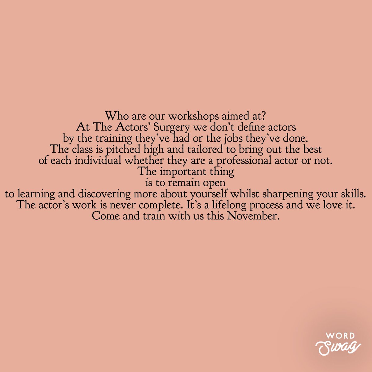 The Actors' Surgery tweet media