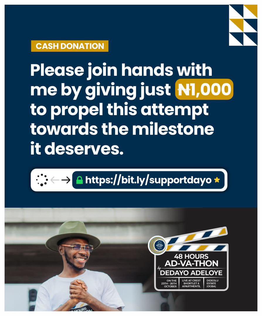 broliftingbro's tweet photo. With only 1000 Naira , you can support our brother on his world record breaking journey. 

Link here 👇

https://t.co/NYFUlKydmF https://t.co/fMofLuRaFR