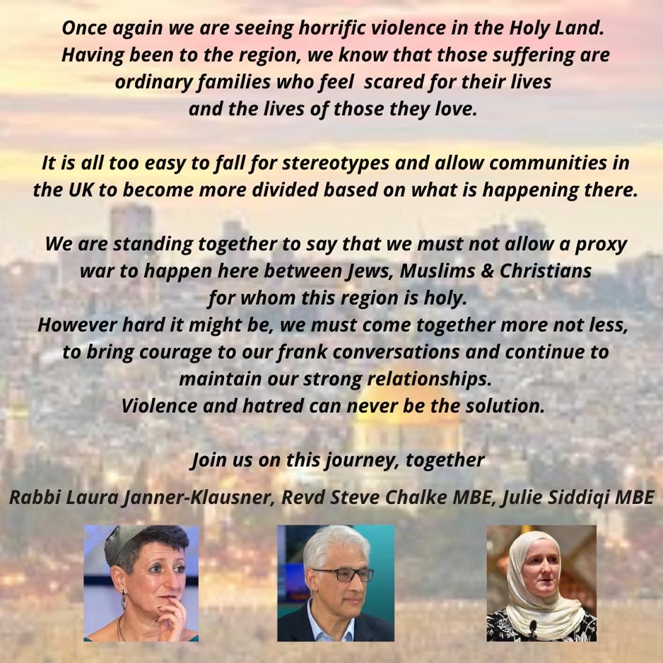 SteveChalke's tweet photo. The news from Israel and Gaza is agonising, yet the truth remains, no violent act or reprisal is EVER a solution but ALWAYS the breeding ground for more and worse in the future. https://t.co/7ILJsAT7AQ