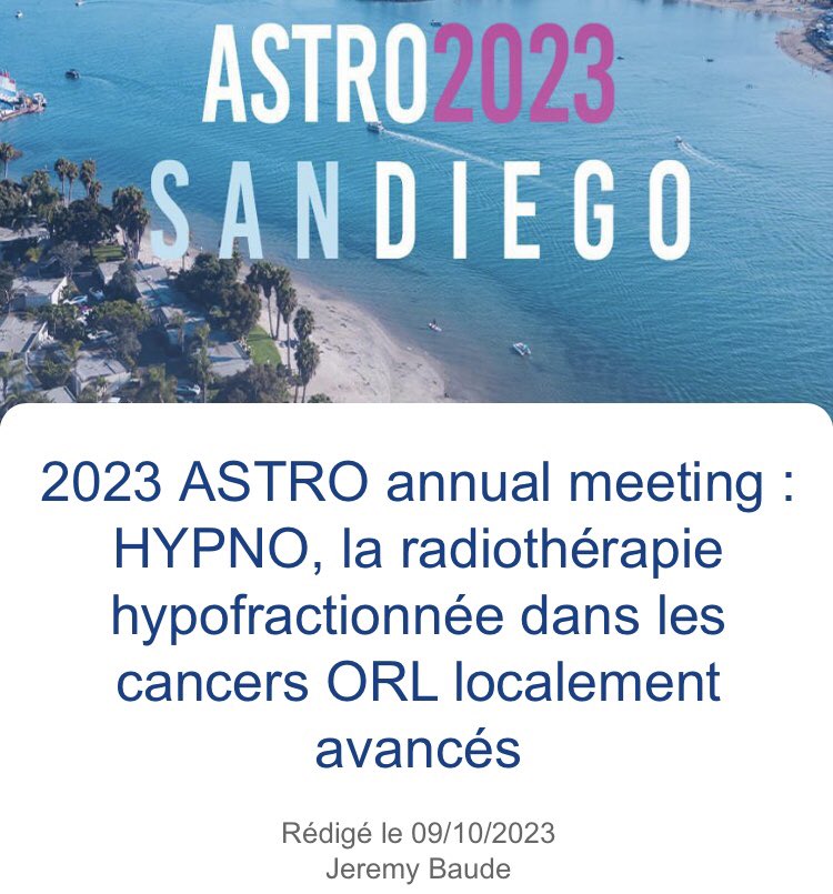 OncoClic's tweet photo. #ASTRO2023 

On poursuit l’actualité présentée à l’ASTRO 2023 avec l’étude #HYPNO dans les cancers ORL 

📲 L’analyse par le Dr Jeremy Baude disponible sur #Oncoclic 

#oncology #radiotherapy #HNSCC #clinicaltrial #survival @SFjROfr @sfro_fr @AssoAERIO @airhop_poitiers https://t.co/MXLA6H8qK8
