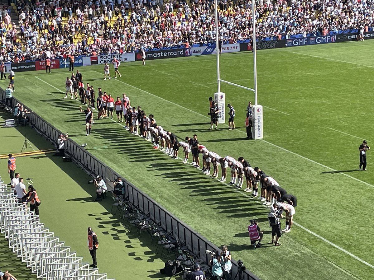 wrightysmithy's tweet photo. Final game of our #RWC2023 grand voyage. #JAPvARG. Great characters in the crowd and great match on the pitch. Thank you @JRFURugby https://t.co/JvqNBOY2Vl