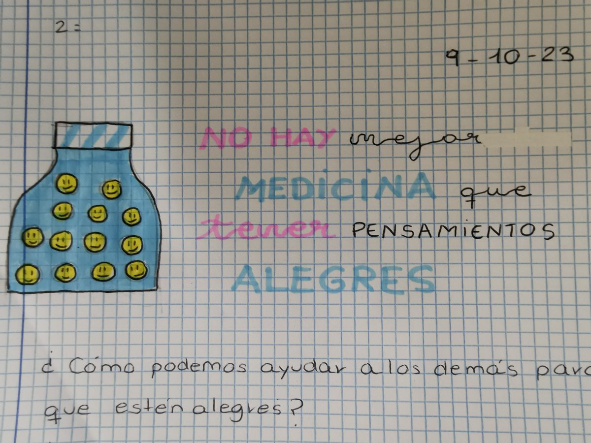 Rutina de pensamientos... ¿Cómo comienzas tú día?  #1ESO <a href="/EC_Andalucia/">EC_Andalucia</a> feliz comienzo de semana.