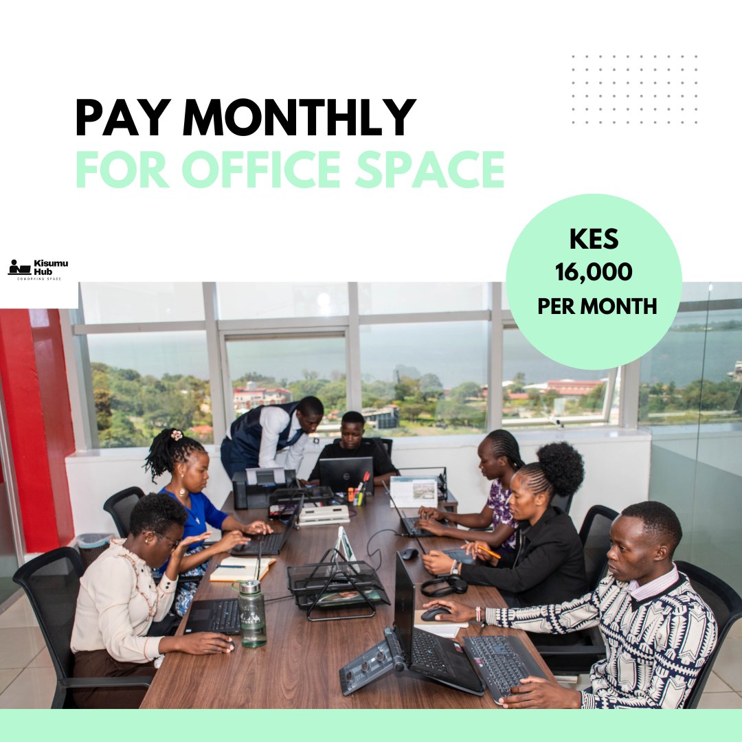 kisumu_hub's tweet photo. Feeling stuck in the same routine? Break the monotony this Monday and work from the scenic #officespace @kisumu_hub and enjoy the view of the effervescent Lake Victoria! Come and experience the incredible hospitality at #Kisumuhub.
#flexibleofficespaces #kisumu

☎️0768285491| https://t.co/57ee7awt0d