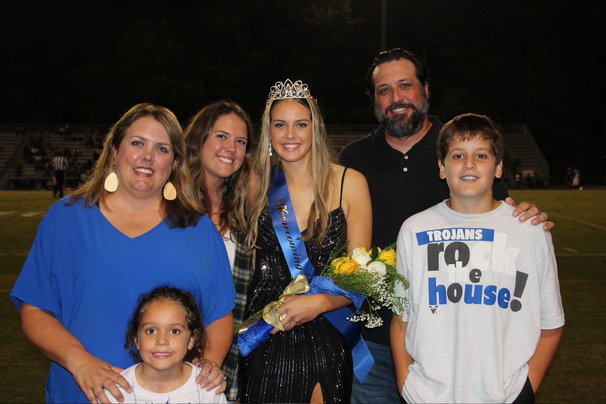 Congratulations to our beautiful and talented Raleigh! Such an honor to be voted Homecoming Queen by your peers! You are simply gorgeous! Congratulations!! 💙👑💛🎉#gmhs #gmhshoco23 #queen