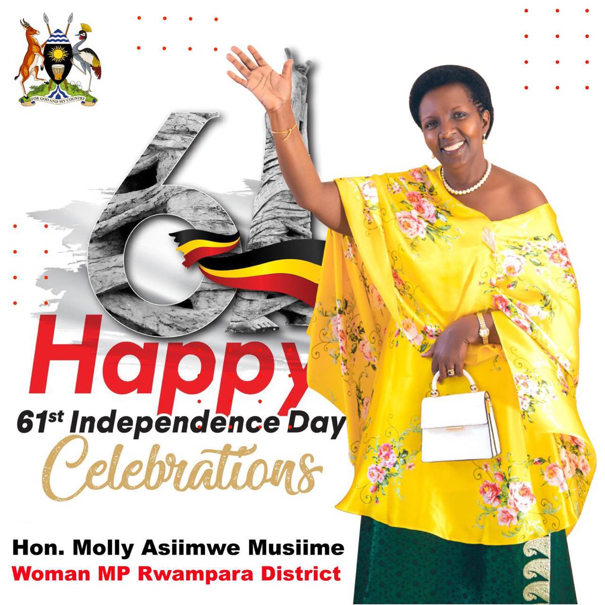 Happy Independence Day, Uganda! On this historic occasion, we celebrate our journey to freedom and self-determination. May the spirit of unity, progress, and prosperity continue to shine brightly upon Our Nation. # honoring the sacrifices of those who fought for our Uganda.