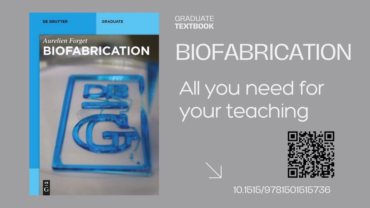 #Teaching #biofabrication and need of class support? or simply want to develop a new lecture? DeGruyter, my publisher offers Review copies: degruyter.com/publishing/abo…