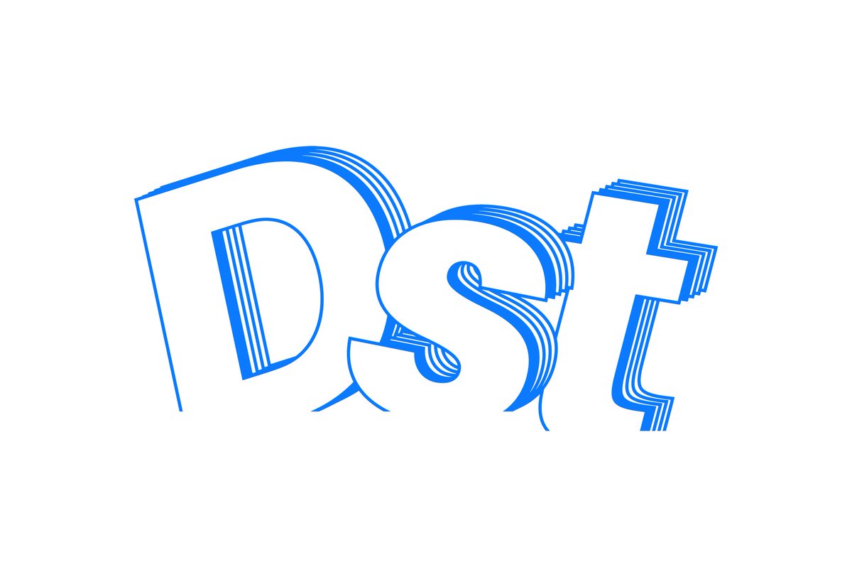 dst_official_'s tweet photo. Dustin Special Album 3.5 th Logo Meaning of the logo: The blue/white/rainbow color scheme signifies refreshing, and the letters “DST” are five-fold, meaning the five Dustins. https://t.co/h0QlOuepSa