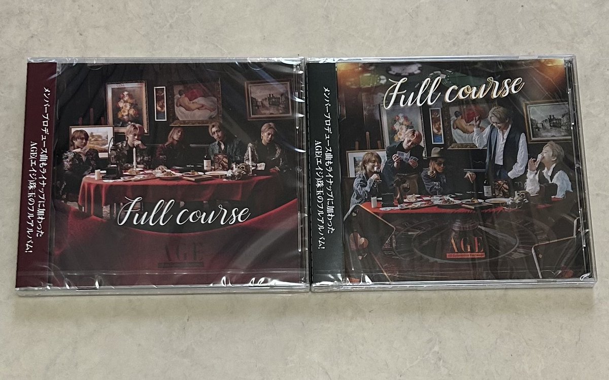 yuka1205_gum's tweet image. 2023.10.09
AGE 3rdフルアルバム💿️
『full course』フラゲ日🎉✨
9/16(土)『AGE／G.U.M  インストアライブ』の時に予約したのを受け取りに行ったら
『AGEコーナー』が出来てて感激🥹
4年前G.U.Mの1stアルバムALLGUMフラゲ日も感動だったな～🥹

#AGE
#オルジェネ
#fullcourse 
#ツタカナ
#GUM
#GUMi