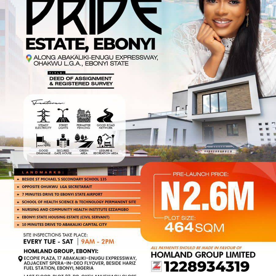 Ausman_tech's tweet photo. The best time to invest in landed property was twenty years ago and another time is now 

Contact us now @Homlandgroup on +2349037443817
 
@HOMLAND bringing glory home https://t.co/tzBprQyKOl