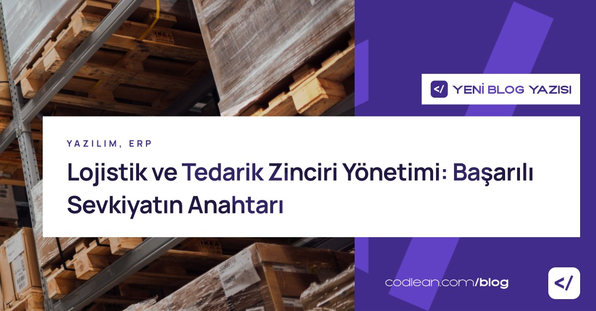 Lojistik ve Tedarik Zinciri Yönetimi: Başarılı Sevkiyatın Anahtarı hakkındaki yeni blog yazımız yayında! 😎

Okumak için tıklayın:
codlean.com/tr/lojistik-ve…

#teknoloji #yazılım #dijitaldönüşüm #erp #tedarikzinciri #işletmeyönetim #lojistik  #codlean