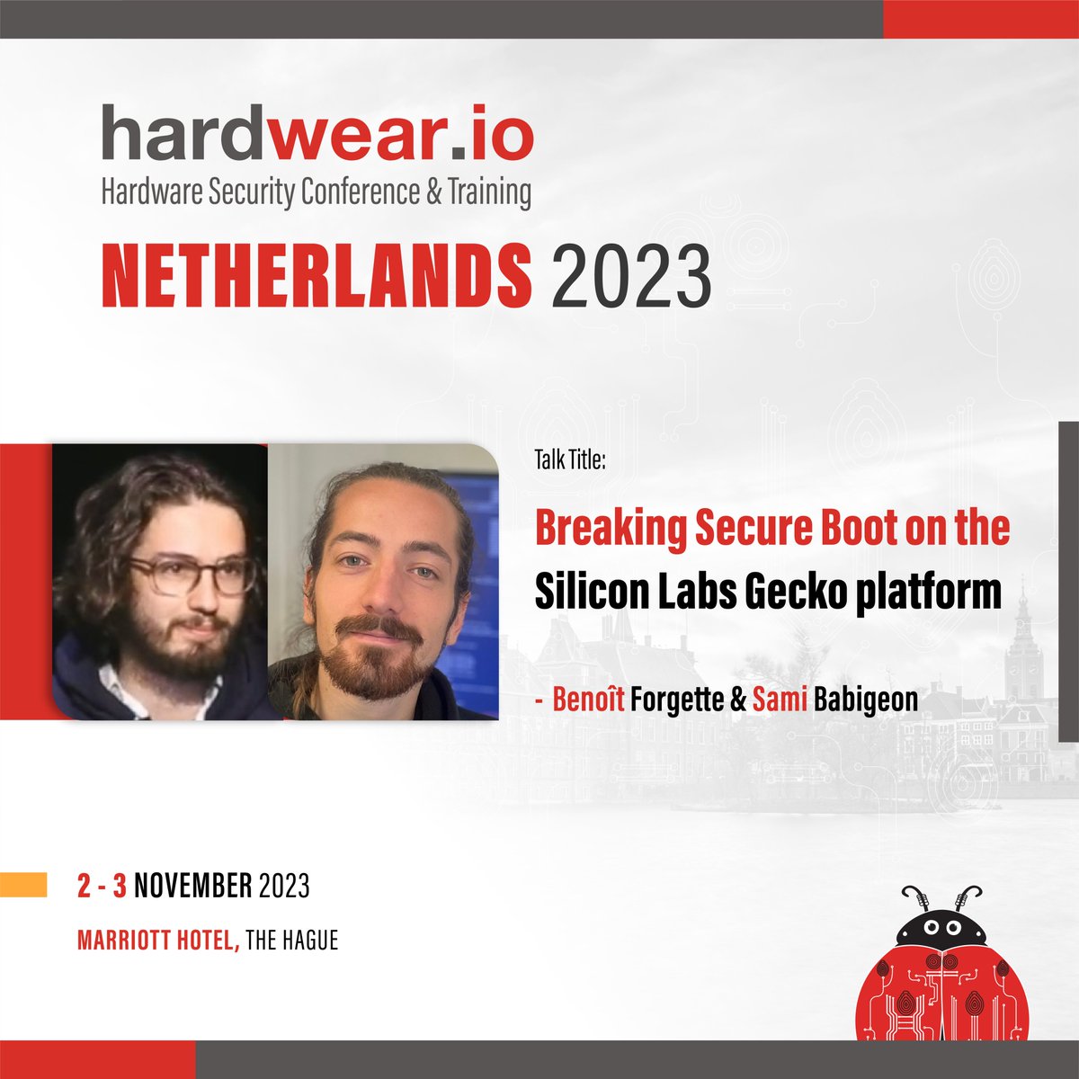 💽Secure boot bypassing on Gecko SDK 💡Benoît & Sami Babigeon will share detailed insights on the #vulnerability they discovered on Gecko SDK's OTA while looking at the code that is handling the parsing of the #firmware update Know more➡️bit.ly/3FfB9Cd #hw_ioNL2023