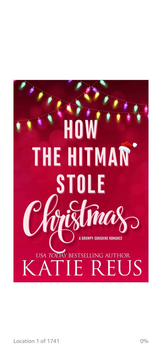 I loved How the Hitman Stole Christmas by @katiereus 💜❤️ It is her funniest book yet! 🤭📖📚I laughed out loud many times. Maybe it was a good thing I was alone. People would probably think I was more weird than usual if they heard me.