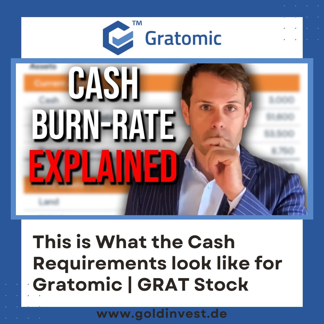 GOLDINVEST_de's tweet photo. This is What the Cash Requirements look like for #Gratomic | $GRAT Stock

to the video ▶️▶️ https://t.co/sHQ4le2JvZ

#graphite https://t.co/6Ma2IobxMJ