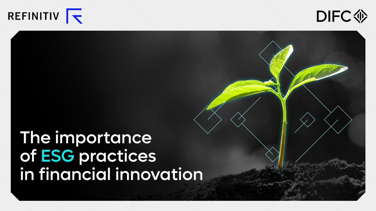 DIFC's tweet photo. A new wave of #sustainablefinance is emerging, driven by themes like 'transition' and 'biodiversity' in the wake of #COP28.
Learn the importance of #ESG in achieving #financialInnovation with @Refinitiv here: https://t.co/AqoVuN8sRa
#DriversofInnovation #DIFCXRefinitiv https://t.co/E0vPtqAk3W