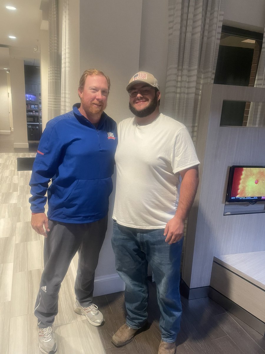 Thank you <a href="/UWGFootball/">West Georgia Football</a> for the invitation and visit this weekend. Looking forward to being down again very soon. Big win for the Wolves! <a href="/CoachD_Dean/">David Dean</a> <a href="/CoachCarlson_OL/">Coach Carlson</a> <a href="/CoachJRDorman/">J.R. Dorman</a> <a href="/FtballAtTheView/">Creekview Grizzly Football</a> <a href="/TheViewRecruits/">Creekview Football Recruiting</a> <a href="/NEGARecruits/">Northeast Georgia Recruits</a> <a href="/RustyMansell_/">Rusty Mansell</a> <a href="/NwGaFootball/">NwGa Football</a> <a href="/RecruitGeorgia/">Recruit Georgia</a>