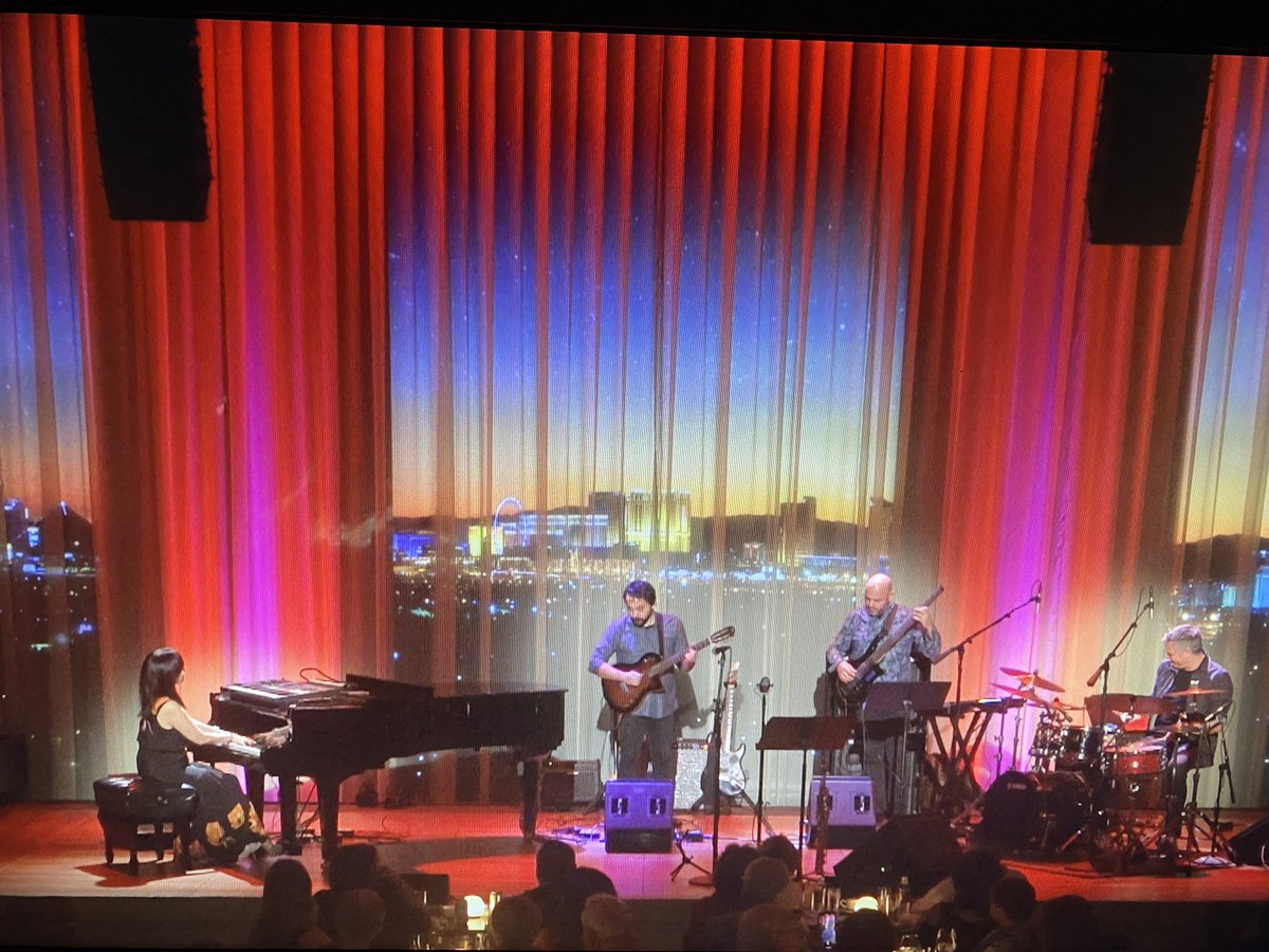 keikomatsui's tweet photo. Thank you for joining us last night at the Smith Center sold out shows!!! 
We had blast in beautiful setting…
Gratitude to my amazing band: 
#jimmybranly (d) 
#RicoBelled (b)
#jpmourao (g) 
#brandonfields (sax/fl) 
and Sound engineer/TM 
#celsoalberti 
https://t.co/bKxTIxCMyL https://t.co/S3dAY6Sl8V