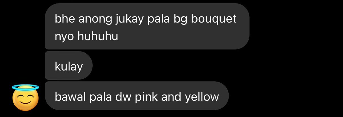 heypeyyy's tweet photo. pati bouquet na lang pinulitika pa 😌😌🙃
politicians are the most petty and worst kinda ppl i swear (mostly) https://t.co/BPtih4xUZt