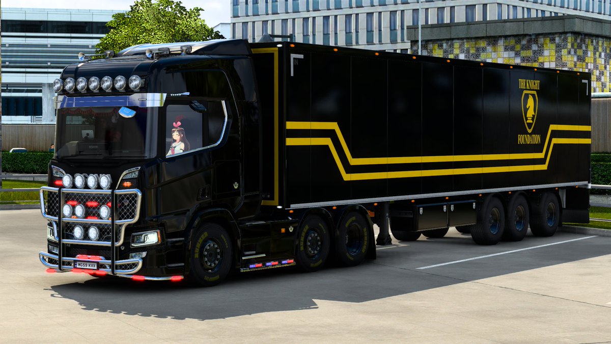 KotachanGame's tweet photo. 本日の配送                  
皆さんおはようございます           
皆さんご安全に                                     

#ets2 
#ナイトライダーナイト財団トレーラー
#scania 
#Promods 
#RusMap 
#RusMod 
#ETS2jp https://t.co/taE3aJcdnw