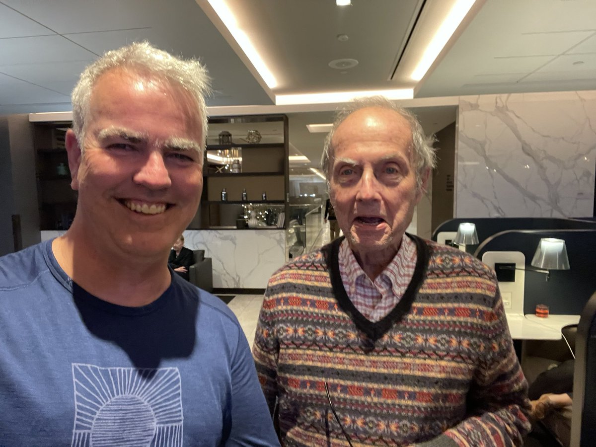 This is Terry Oldberg.  Been helping him with a couple of things at the best airline lounge in the world (United Polaris - San Francisco airport).

1) He wasn’t sure what was up with his flight to Munich.  Neither was I with my flight to Auckland (family funeral, and I am flying