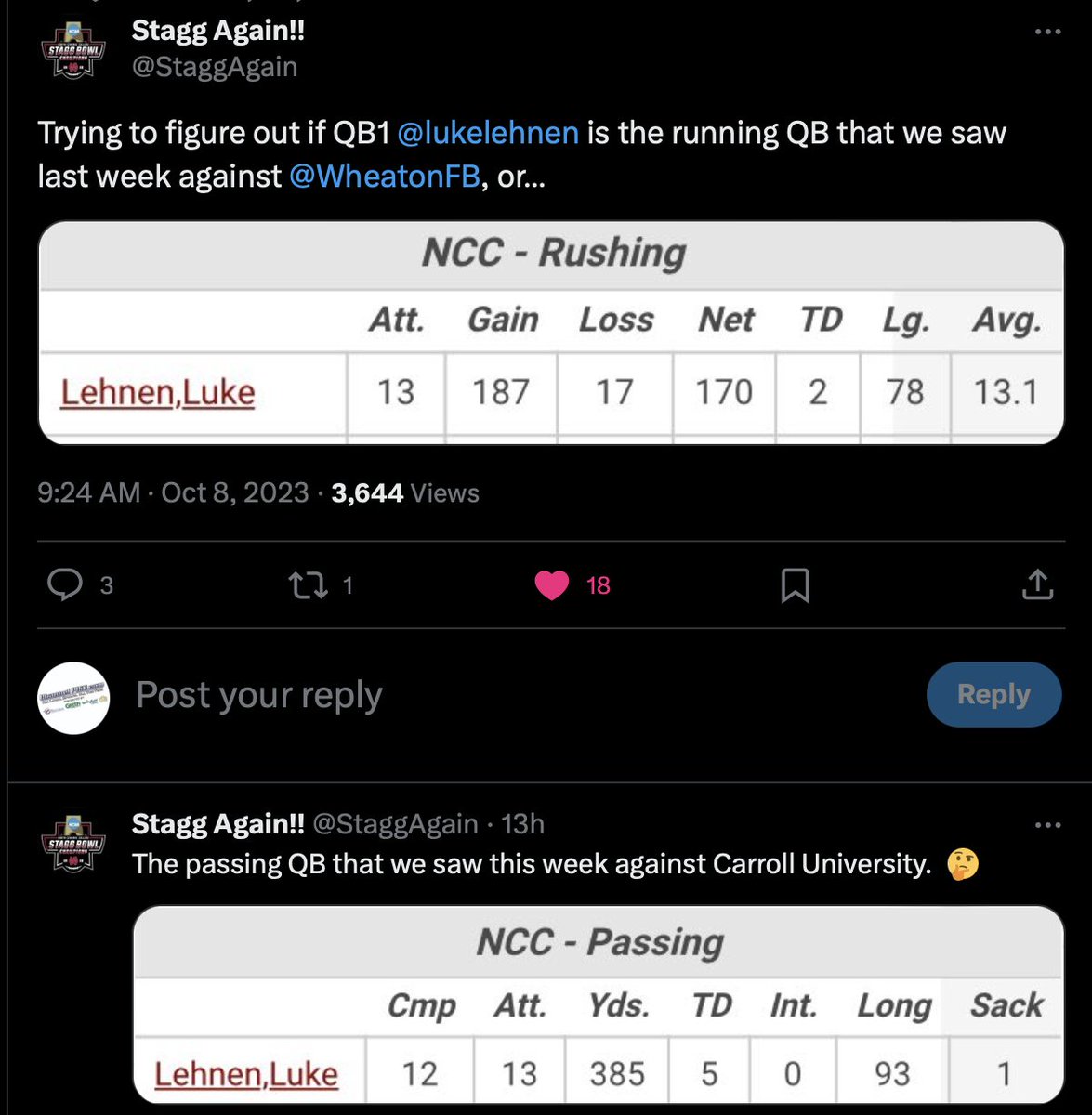 Is <a href="/lukelehnen/">Luke Lehnen</a> the best college quarterback in the state of Illinois or ...