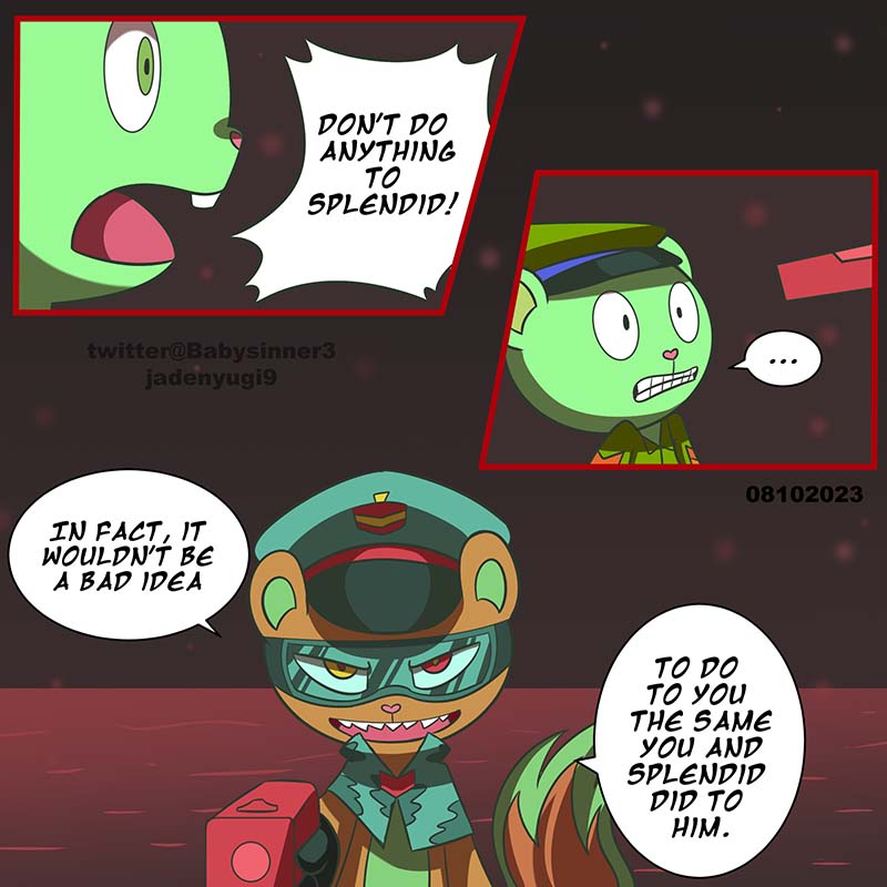 HTF #happytreefriends Fusion Au- waking up part 03 fliqpy is no